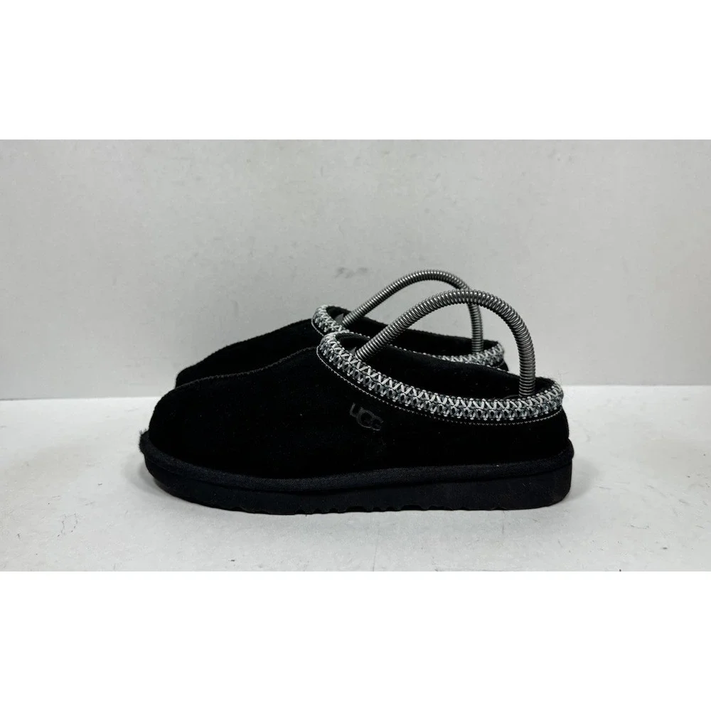 UGG Tasman II‎ Suede Slipper SlipOn Shoes Black 1019066K Kid's Size 6 US Youth